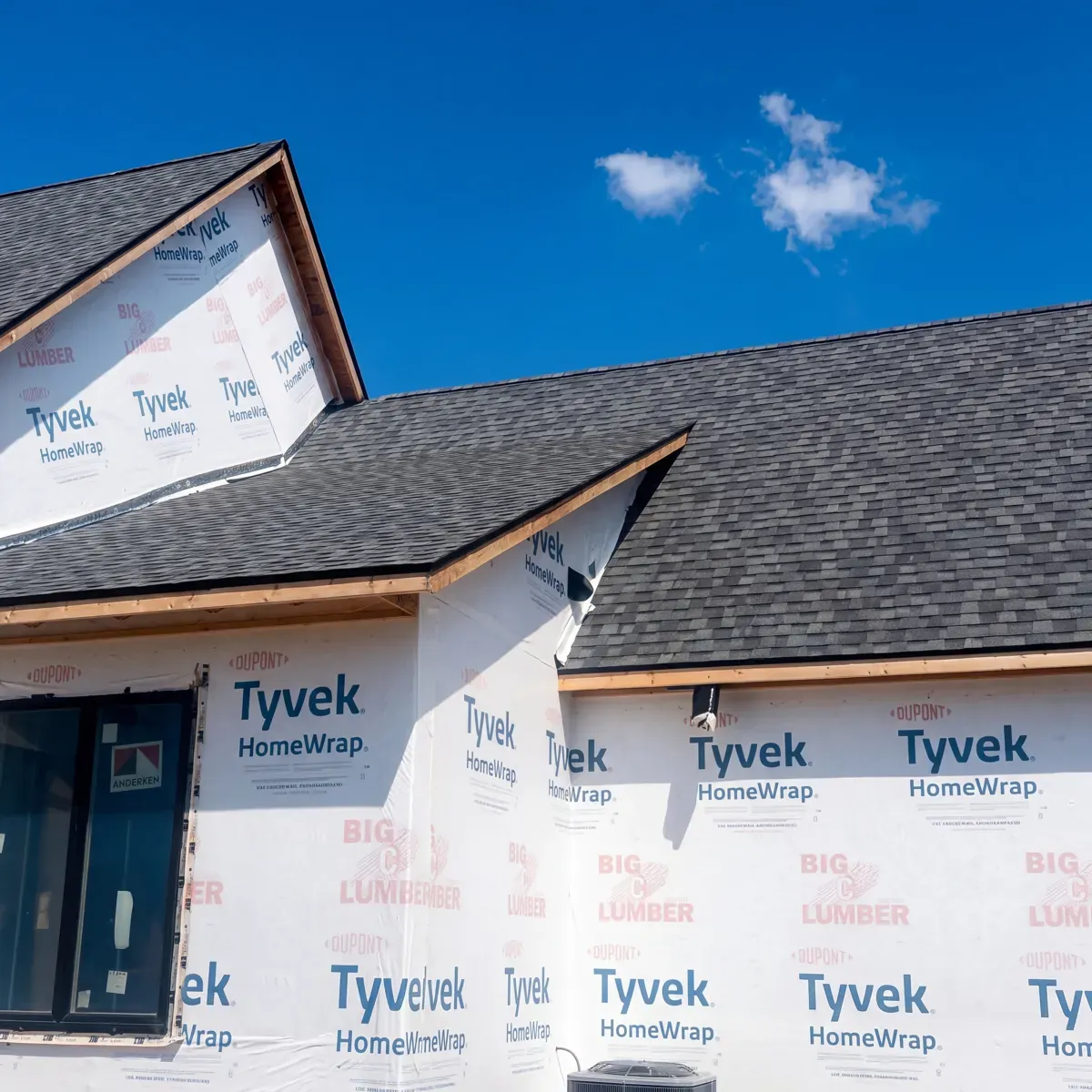Close-up of asphalt shingle roof installation by the GNG crew